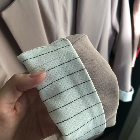 Dusty pink oversized long blazer - Picture 2 of 3